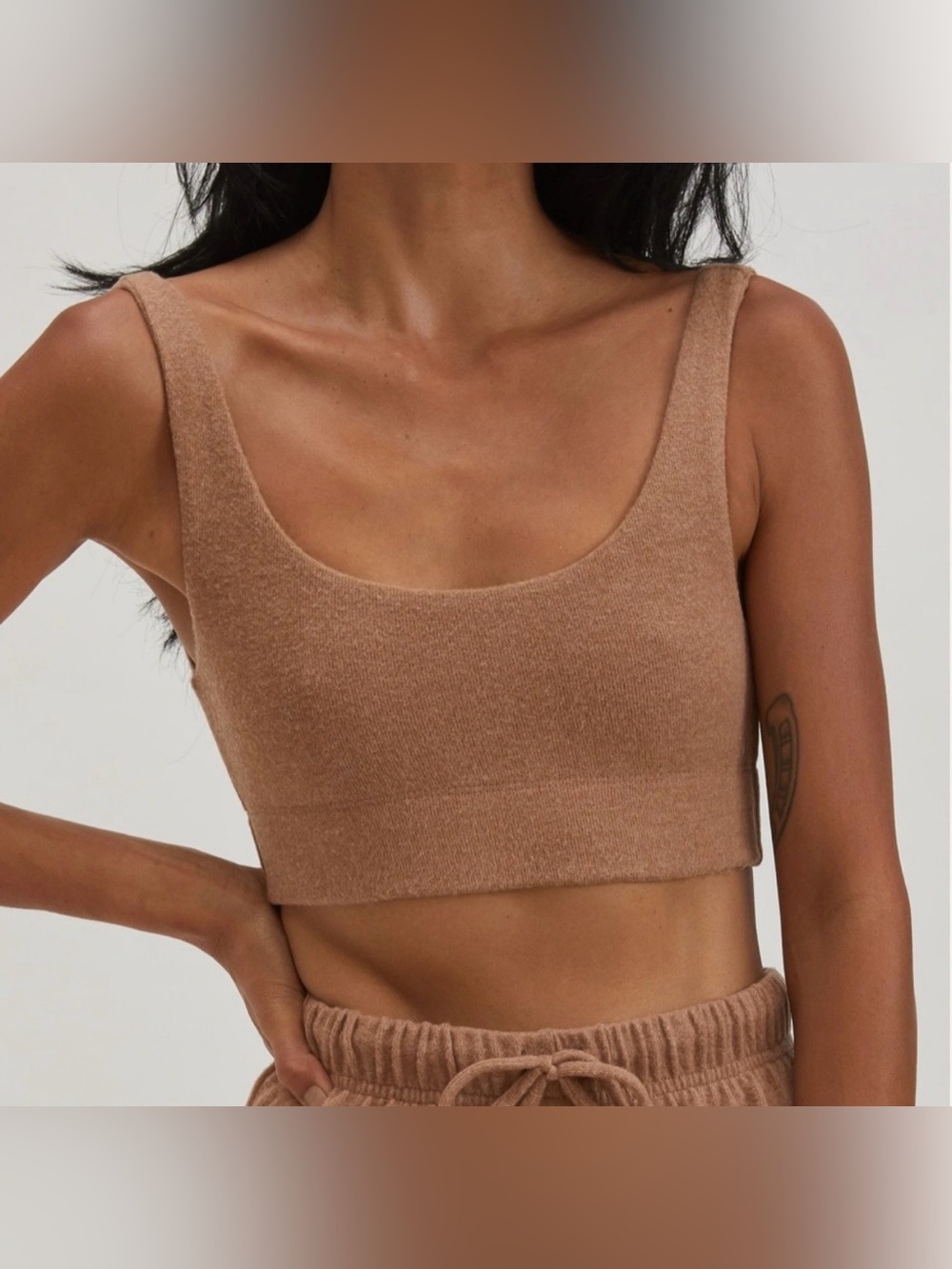 DONNI. Sweater Bra Top